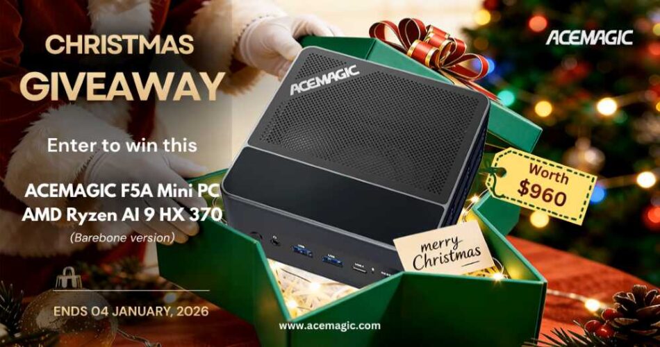 Acemagic F5A AI Mini PC Christmas Giveaway