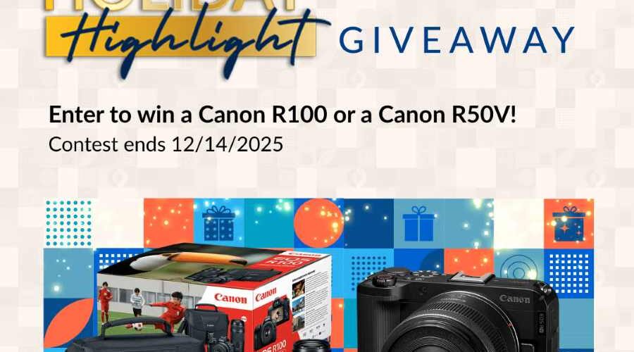 Canon EOS R100 Mirrorless & Canon EOS R50V Camera Kit Giveaway