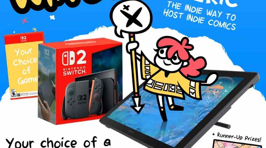 Nintendo Switch or Huion Kamvas 24 Tablet Giveaway