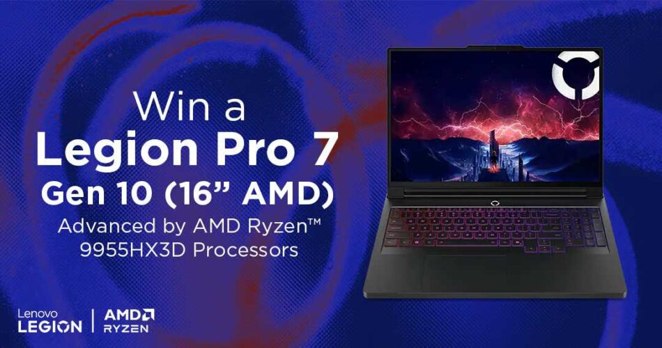 Win Legion Pro 7 Gen 10 Gaming Laptop Giveaway