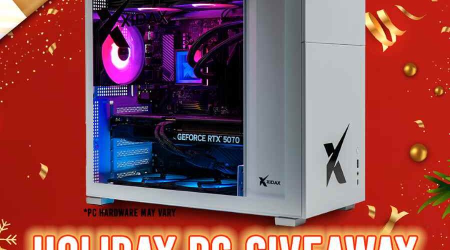 Xidax Core Ultra 9 + RTX 5070 TI Holiday PC Giveaway