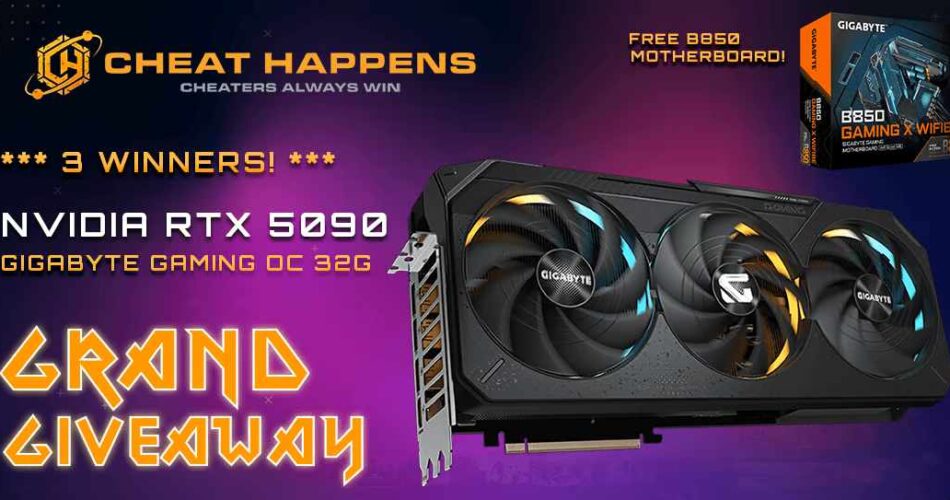 Cheat Happens: RTX 5090 + Motherboard Giveaway