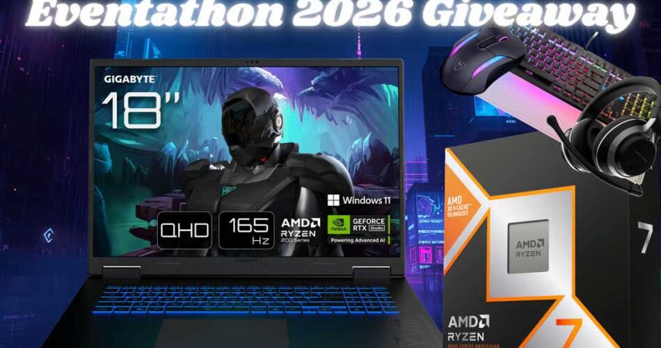 Eventathon 2026 Giveaway - Gigabyte A18 Gaming Laptop