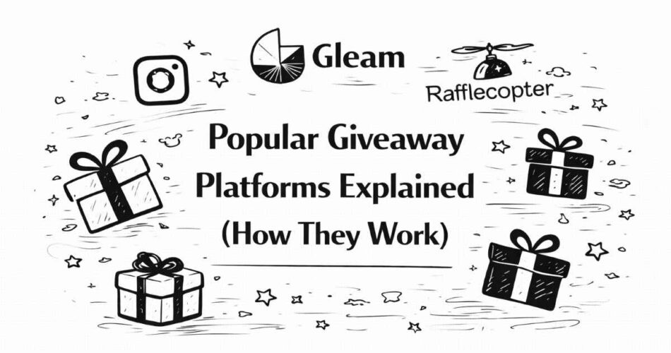 Popular Giveaway Platforms Explained (How They Work)