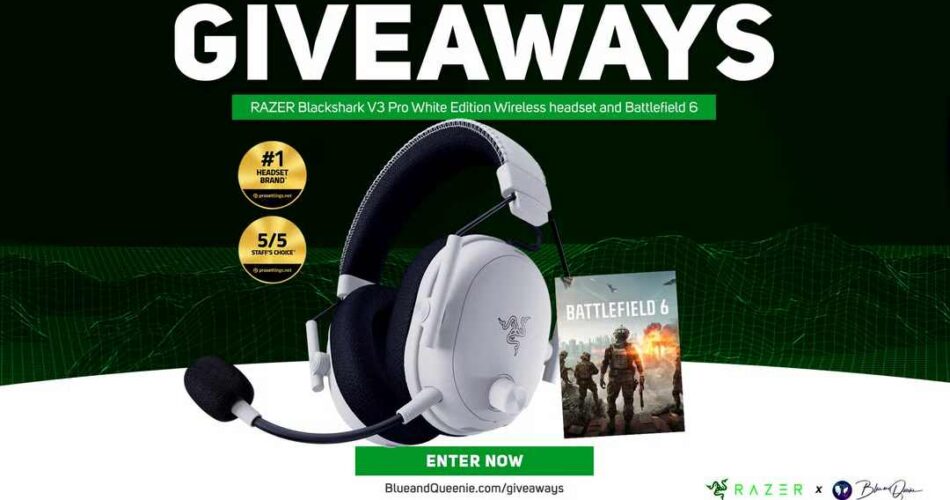 Razer Blackshark V3 Pro White Wireless Headset Giveaway