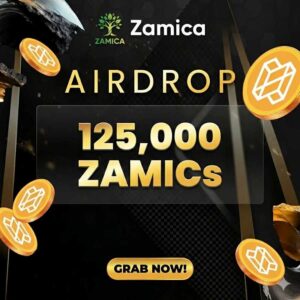 Zamica Exclusive 125,000 ZAMICs Airdrop