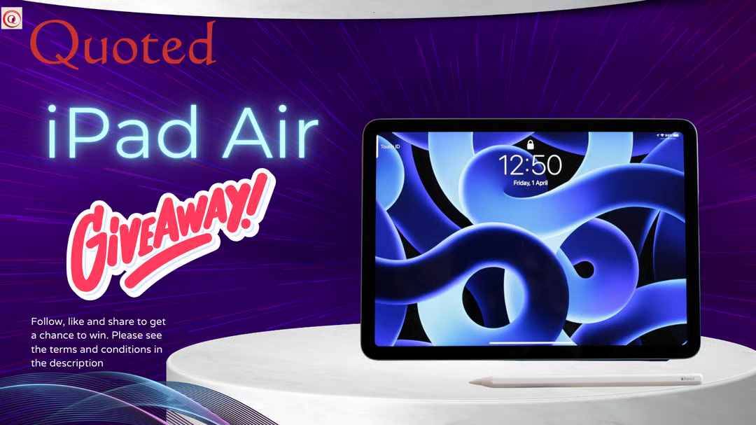 Quoted iPad Air Giveaway