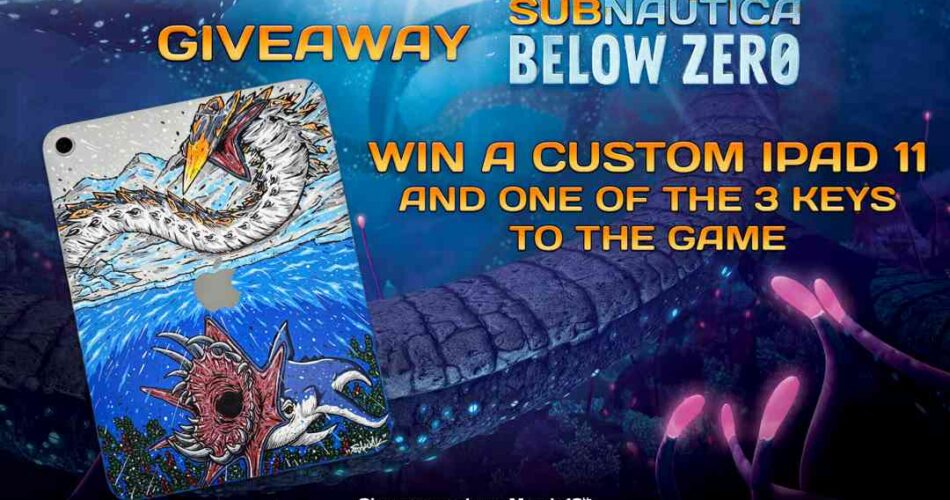 Subnautica Below Zero: Custom iPad Giveaway