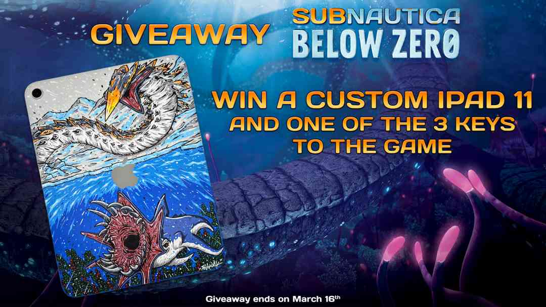 Subnautica Below Zero: Custom iPad Giveaway