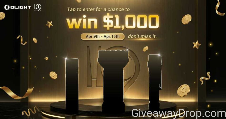 Reserve Your Spot + Win $1000 at Olight 19th!