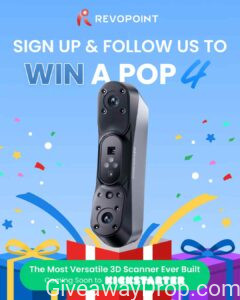 Sign Up for the Revopoint POP 4 and Win Big Prizes!