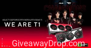 Asus T1 GeForce RTX 5070 & 5060 TI Giveaway