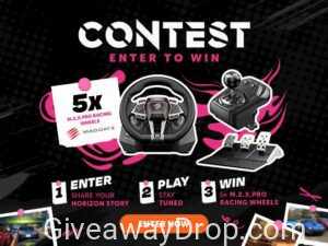 Build your Horizon Story & win Mad Catz M.2.X. Pro Racing Wheel