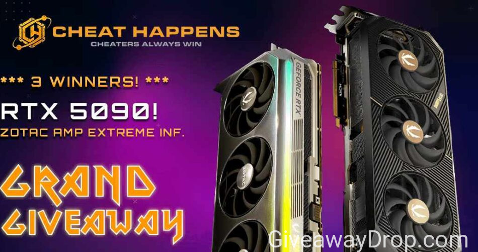 Cheat Happens: 3x Zotac AMP RTX 5090 Giveaway