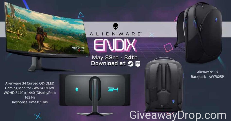 Endix x Alienware: 34 Curved QD-OLED Gaming Monitor Giveaway