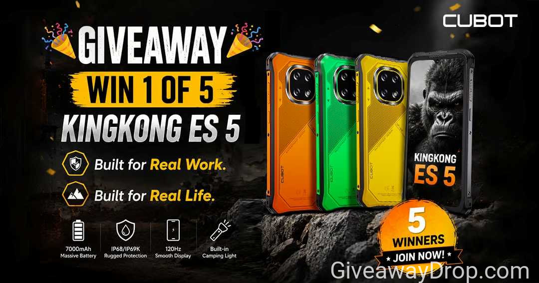 Cubot KingKong ES 5 Global Giveaway