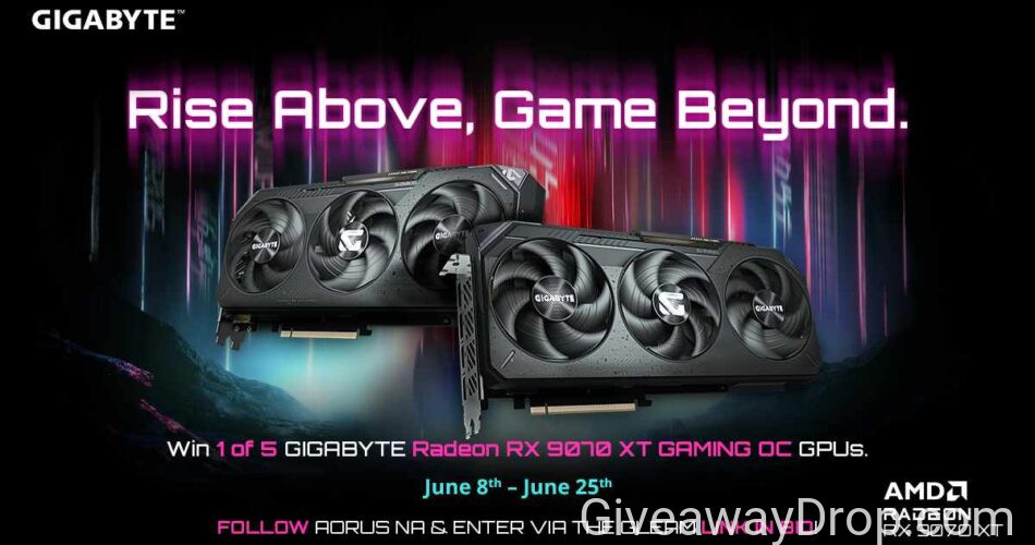 Win 1 of 5 9070 XT Gaming OC GPUs!
