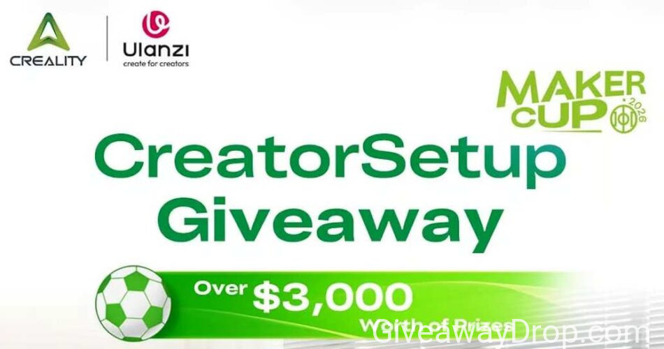 Creality x Ulanzi: #CreatorSetup Giveaway (Up to $3000)