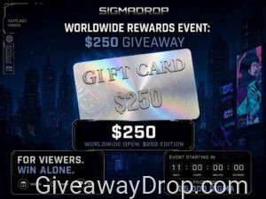 Sigma Drop: $250 Cash Giveaway Edition